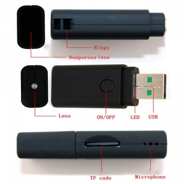 Camera Video Spy Integrata in Stick USB de Memorie cu Lentila Perfect Mascata, Rezolutie 1280x960p, Detector de Miscare [2]