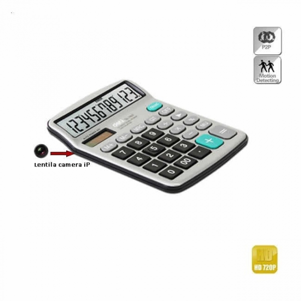 Camera spy wi-fi ip p2p camuflata in calculator de birou , 720p  - Model CBCVDCSWIP22 [2]