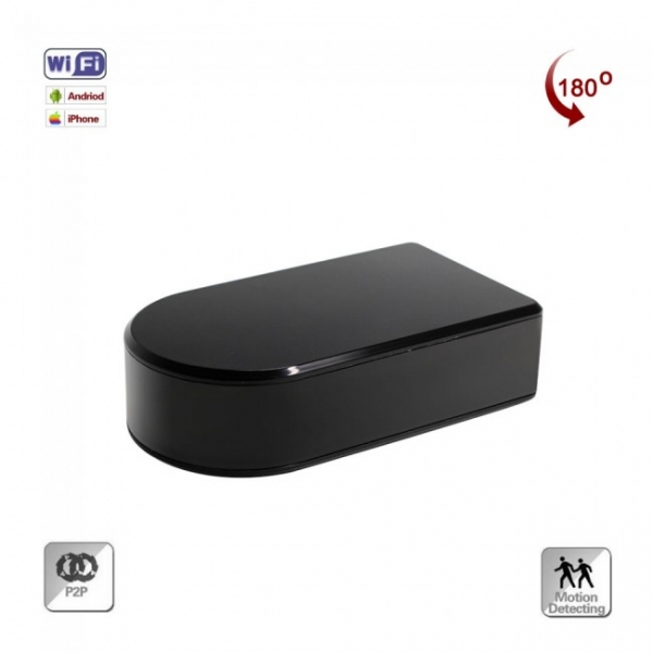 Camera Video Spion pentru Supraveghere Wi-Fi, Ip + DVR, Full HD 1920x1080p, Lentila Mobila 180 Grade Orientata din Aplicatie, Detector de Miscare [3]