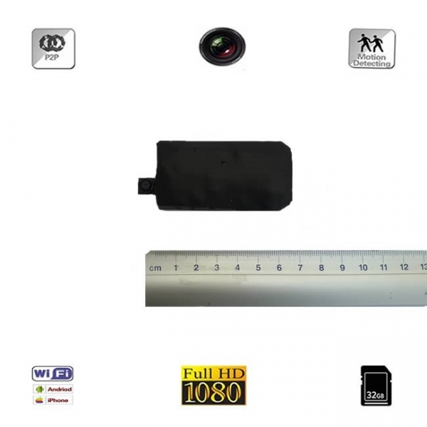 Modul Compact Microcamera Video Spy HD DVR, WI-FI, Usor de Integrat, IP, P2P, 1920x1080p, Model MC1080WI [2]