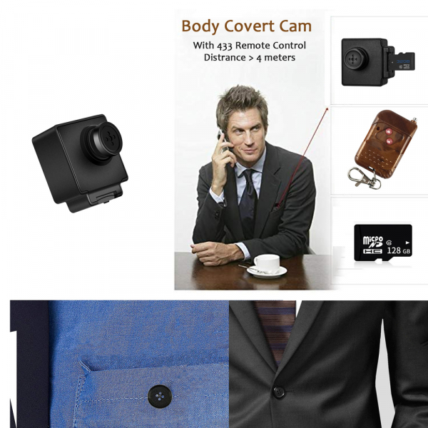Camera Video Spy Portabila cu Rezolutie FULL HD, 128GB, Alimentare Permanenta [7]