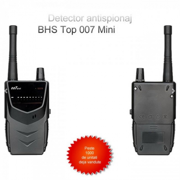 BHS Top 007 Mini – 5.2 Ghz - Detector pentru Camere si Microfoane Spion cu Scanare Manuala [4]