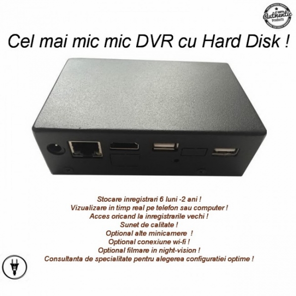 Microcamera spy cu microfon - vizualizare de pe telefon - 6 luni inregistrari [4]