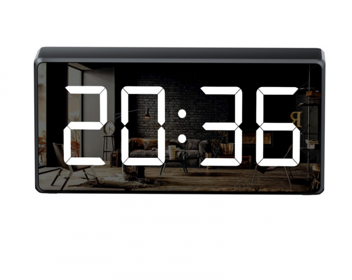 Ceas de Birou cu Camera 1080P WiFi, Detectie Miscare, Night Vision, Monitorizare Audio si Stocare pana la 256GB [4]