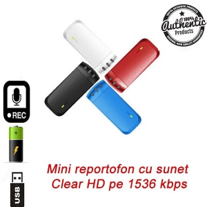 Reportofon Spy 8 GB cu Clip de Prindere la Curea – Sunet Super Clar pe 1536Kbps [0]