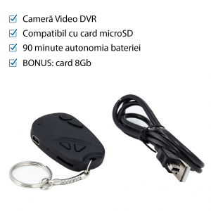 Camera Video Spion Ascunsa in Breloc Telecomanda Auto 8GB [1]