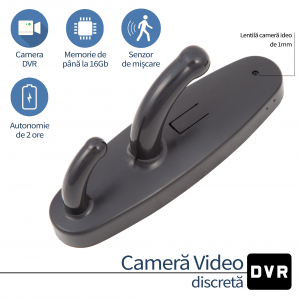 Camera Video Spy cu Rezolutie 640x480p Integrata in Cuier - Model CCS055 [0]