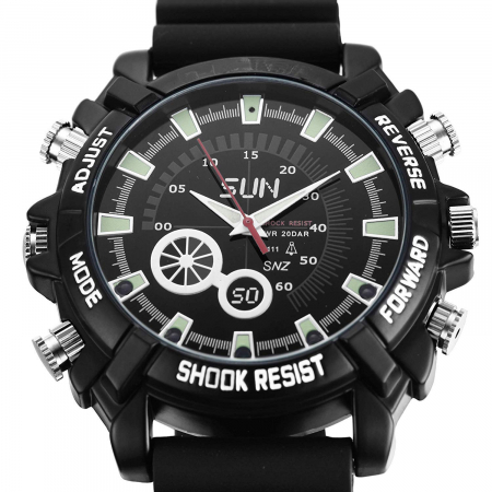 Cameră Video  Integrată în Ceas de Mâna cu  Rezoluție 1920x1080p [3]