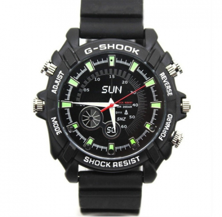 Cameră Video  Integrată în Ceas de Mâna cu  Rezoluție 1920x1080p [1]