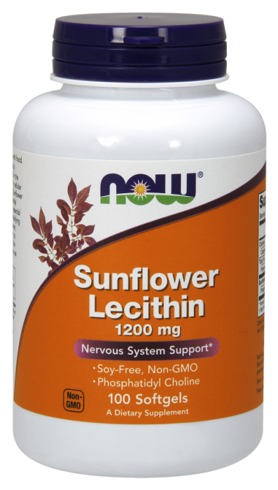 Now Sunflower Lecithin 1200 mg Non-GMO 100 softgel [1]