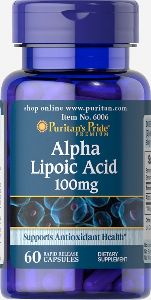 Puritan`s Pride Alpha Lipoic Acid 100 mg 60 caps [1]