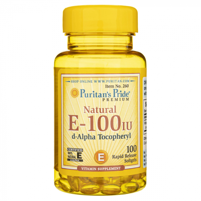 Puritan`s Pride Vitamin E-100 IU 100 softgelsv [1]