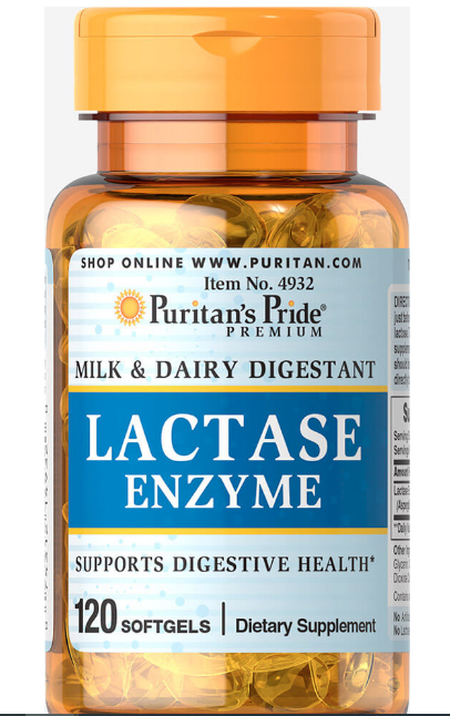 Puritan's Pride Super Lactase Enzyme 125 mg 120 softgels [1]