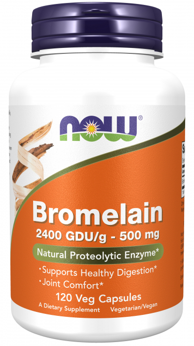 Now Bromelain 2400 GDU/g - 500 mg 60 veg caps [1]