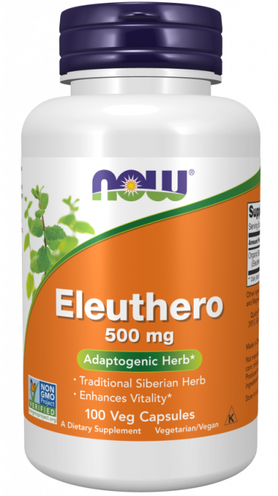 Now Eleuthero 500 mg 100 veg caps [1]