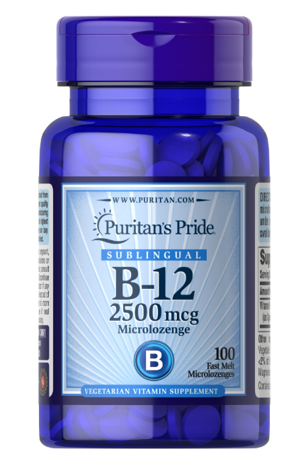 Puritan's Pride VITAMIN B-12 2500 MCG 100 microlozenges [1]