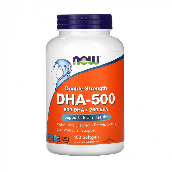 Now DHA   500 DHA/250 EPA 180 softgels [1]