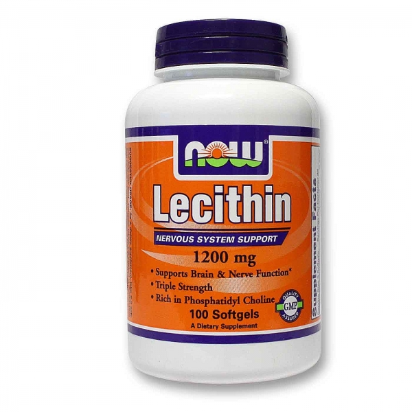Now Lecithin Non-GMO 1200mg 100 softgel [1]