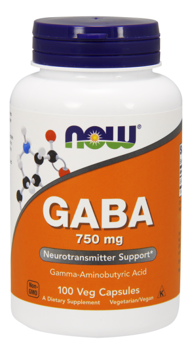 Now Gaba 750 mg 100 vcaps [1]