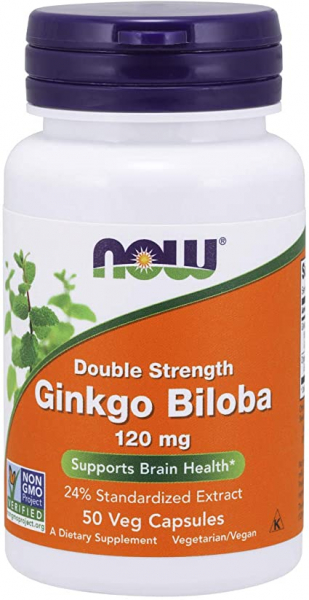 Now Ginkgo Biloba 120 mg 50 veg caps [1]