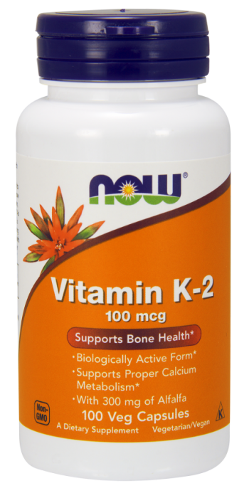Now Vitamin K-2 100mcg 100 veg caps [1]