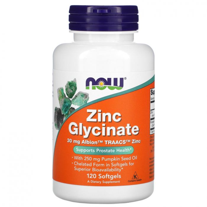 Now Zinc Glycinate 120 softgels [2]