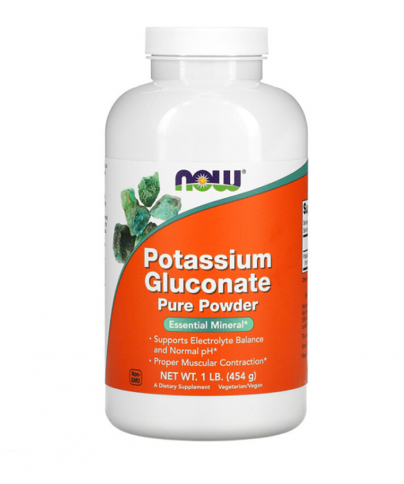Now Potassium Gluconate Pure Powder 454 g [1]
