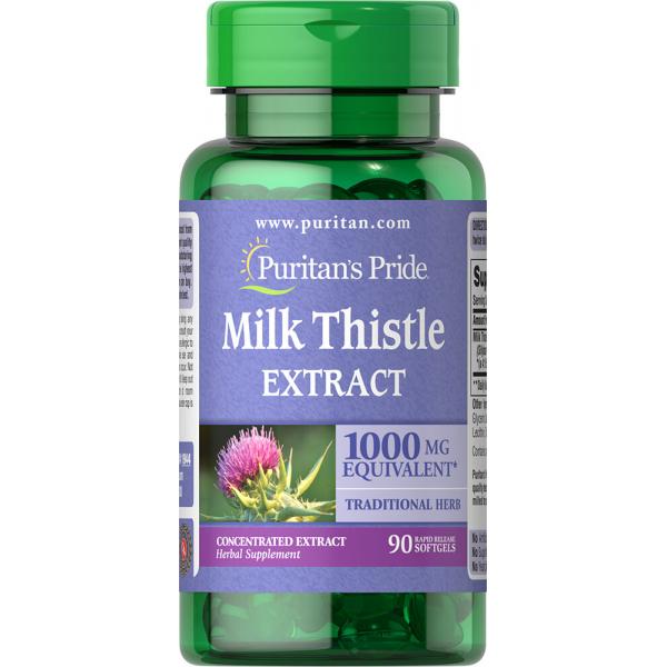 Puritan`s Pride Milk Thistle Extract 1000 mg 90 softgels [1]