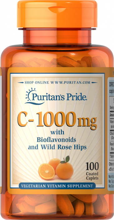 Puritan`s Pride C-1000 with Bioflavonoids & Rose Hips 100 caplets [1]