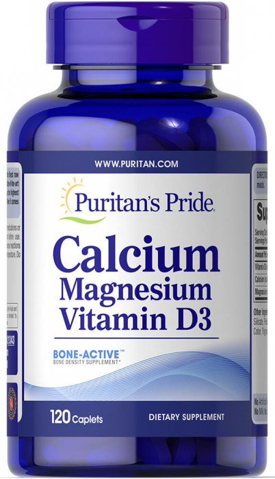 Puritan`s Pride Calcium Magnesium D3 120 caplets [1]