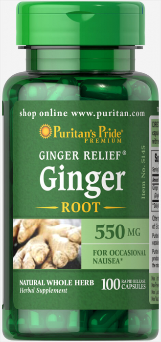 Puritan`s Pride Ginger Root 550 mg 100 caps [1]