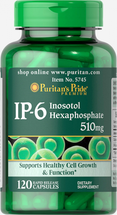 Puritan's Pride IP-6 Inositol Hexaphosphate 510 mg 120 caps [1]