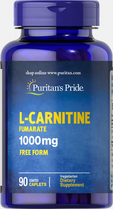 Puritan`s Pride L-Carnitine Fumarate 1000 mg 90 caplets [1]