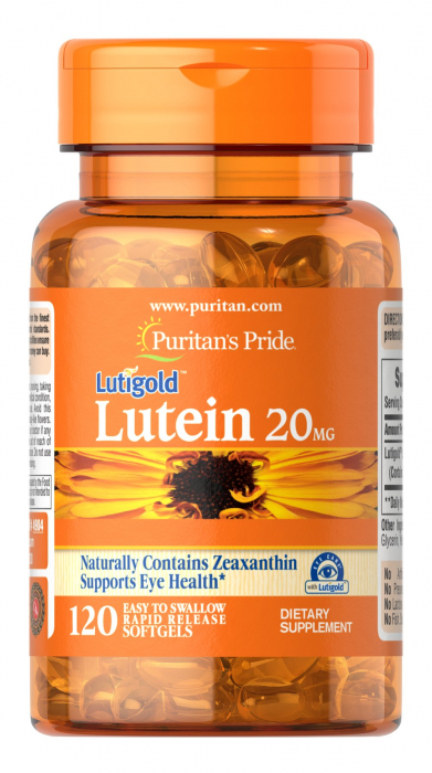 Puritan`s Pride Lutein 20 mg Zeaxanthin 120 softgels [3]