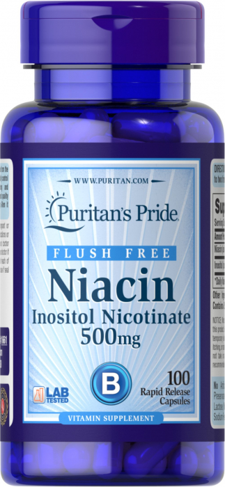 Puritan`s Pride Niacin 500 mg 100 caps [1]