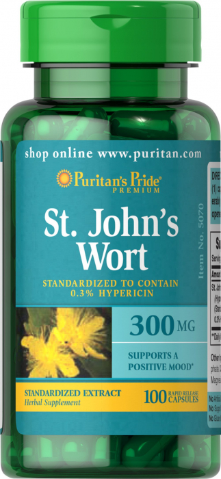 Puritan`s Pride ST.John`s Wort 300 mg 100 caps [1]