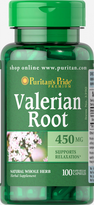 Puritan`s Pride Valerian Root 450 mg 100 caps [1]