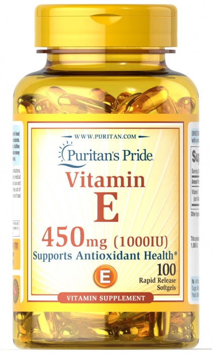 Puritan`s Pride Vitamin E 450 mg 1000 IU 100 softgels [1]