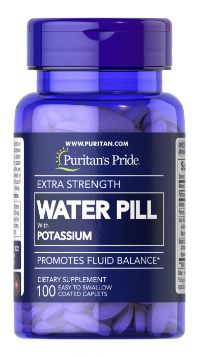 Puritan's Pride Water Pill with Potassium 100 caplets [1]