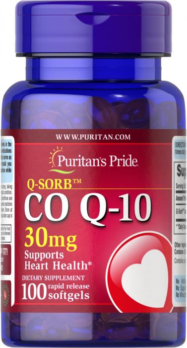 Puritan`s Pride Q-Sorb CO Q-10 30 mg 100 softgels [1]