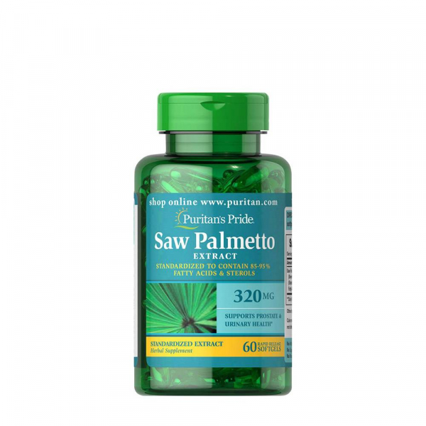 Puritan`s Pride Saw Palmetto Extract 320 mg 60 softgels [1]