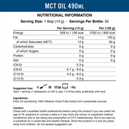 Applied Nutrition MCT Oil 490 ml [1]