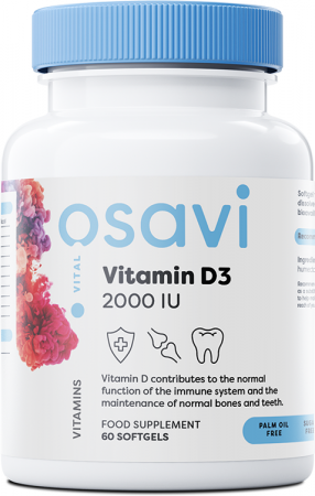 Osavi Vitamin D3 2000IU 60 softgels