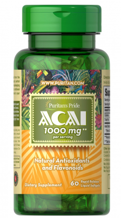 Puritan`s Pride Acai 1000 mg 60 softgels [0]