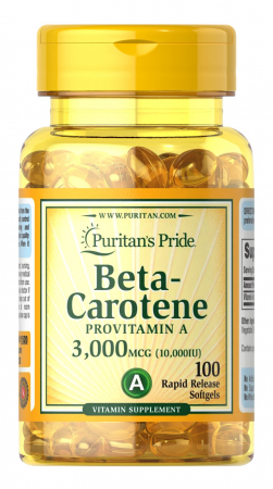 Puritan`s Pride Beta Carotene 3.000 mg (10.000 IU) 100 softgels [0]