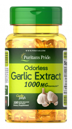 Puritan`s Pride Odorless Garlic Extract 1000 mg 100 softgels [0]