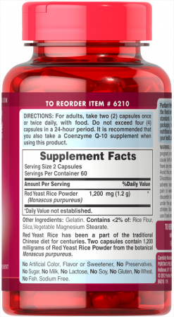Puritan`s Pride Red Yeast Rice 600 mg 120 caps [1]