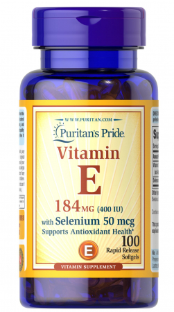 Puritan`s Pride Vitamin E 184 mg (400 IU) 100 softgels [0]