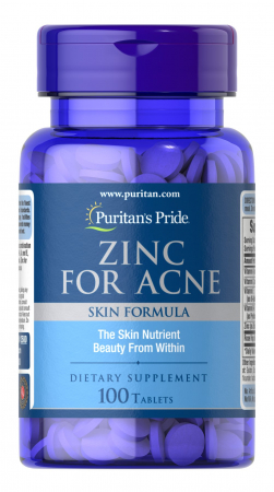 Puritan`s Pride Zinc For Acne 100 tabs [0]
